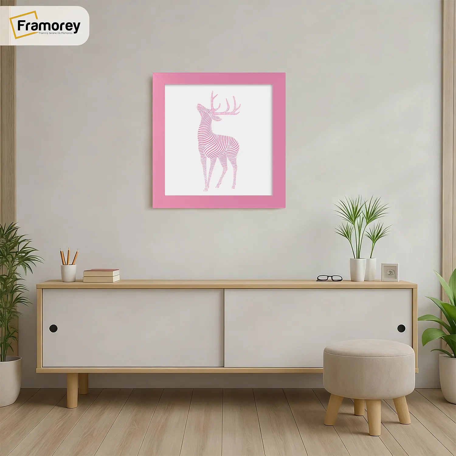 Square Size Pink Picture Frame Wall Decor Frames