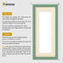 Antique Style Panoramic Green Picture Frame Wall Art Frame With Ivory Mount