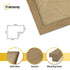 Square Size Thin Matt Oak Picture Frame Poster Frames