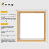 Antique Style Square Size Oak Picture Frame Wall Art Photo Frame