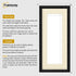 Panoramic Size Glitter Sparkle Black Photo Frames With Ivory Mount