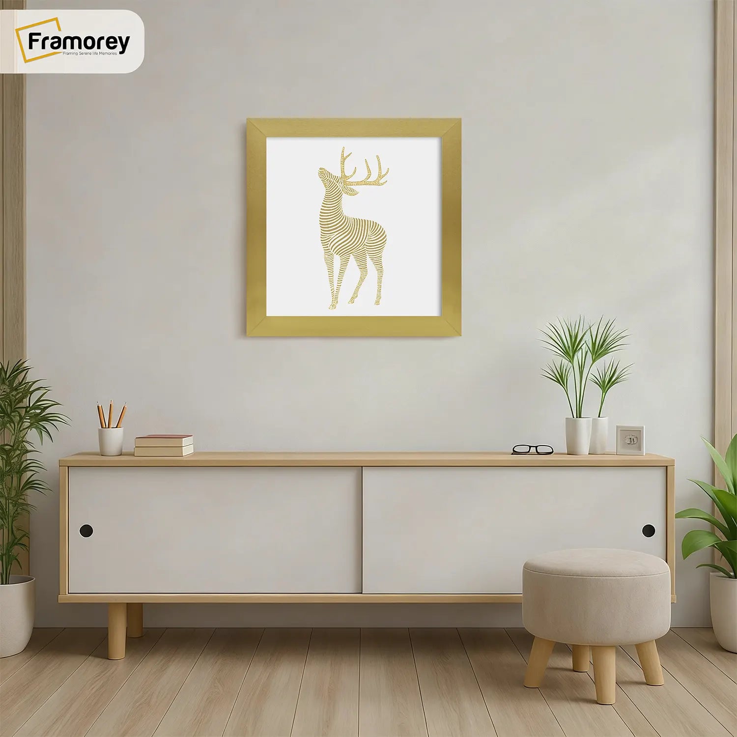 Square Size Gold Picture Frame Wall Decor Frames