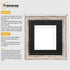 Square Walnut Picture Frame Vintage Distressed Frames With Black Mount