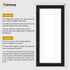 Panoramic Step Style Black Photo Frame With White Mount