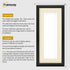 Antique Style Panoramic Size Black Picture Frame with Ivory Mount