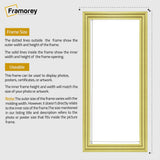 Panoramic Step Style Gold Picture Frame Wall Art Poster Frame