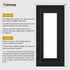 Panoramic Step Style Black Photo Frame With Black Mount
