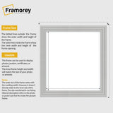 Step Style Square Grey Picture Frame Wall Art Poster Frame