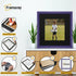 Antique Style Square Size Purple Picture Frame Wall Art Photo Frame With Black Mount