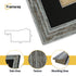 Square Blue Picture Frame Vintage Distressed Photo Frames With Black Mount