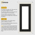 Antique Style Panoramic White Picture Frame With Black Mount