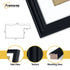 Antique Style Square Size Black Picture Frame Wall Art Photo Frame With White Mount