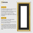 Antique Style Panoramic Gold Picture Frame Wall Art Frame With Black Mount
