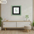 Square Size Green Picture Frame With Black Mount