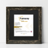 Square Black Picture Frame Vintage Distressed Photo Frames With Black Mount