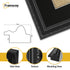 Panoramic Size Black Picture Frame Shabby Wall Frames With Black Mount