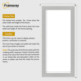 Panoramic Step Style Grey Picture Frame Wall Art Poster Frame
