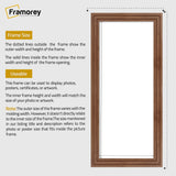 Panoramic Step Style Walnut Picture Frame Wall Art Poster Frame