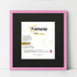 Square Size Pink Thin Matt Picture Frames With Black Mount