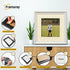 Square Size White Shabby Picture Frame With Ivory Mount