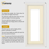Antique Style Panoramic White Picture Frame Photo Frame With Ivory Mount