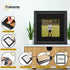 Square Size Black Shabby Picture Frame With Black Mount