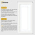 Panoramic Step Style White Photo Frame With White Mount