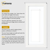Panoramic Step Style White Photo Frame With White Mount
