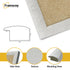 Square Size Picture Frame White Glitter Sparkle Photo Frames