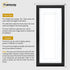 Antique Style Panoramic Size Black Picture Frame with White Mount