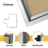 Panorama Style Silver Oslo Photo Frame Panoramic Picture Frames