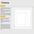 Step Style Square Size White Picture Frame With White Mount