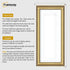Panoramic Size Gold Picture Frame Shabby Wall Frames With White Mount