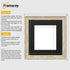 Square Size White Picture Frame Vintage Distressed Photo Frames With Black Mount