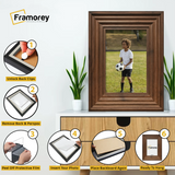 Walnut Wooden Picture Frames Big Step Style Photo Frames