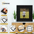 Square Picture Frame Black Glitter Sparkle Photo Frames With Black Mount