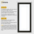 Flat Panoramic Black Picture Photo Frame With White Mount