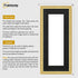 Panoramic Size Glitter Sparkle Gold Photo Frames With Black Mount