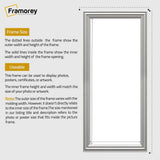 Antique Style Panoramic  Size Silver Picture Frame Wall Art Photo Frame