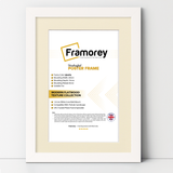 White Picture Frame With Ivory Mount