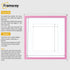 Square Size Thin Matt Pink Picture Frames With White Mount