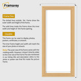 Panoramic Step Style Oak Picture Frame Wall Art Poster Frame