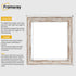Square Size Walnut Picture Frame Vintage Distressed Photo Frames