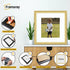 Square Picture Frame Gold Glitter Sparkle Photo Frames With White Mount