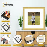 Square Picture Frame Gold Glitter Sparkle Photo Frames With White Mount