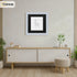 Square Size Light Grey Picture Frame With Black Mount