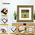 Square Photo Frame Dahlia Gold Picture Frame With White Mount