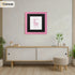 Square Size Pink Picture Frame With Black Mount