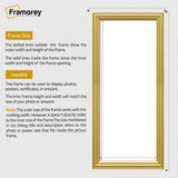 Antique Style Panoramic  Size Gold Picture Frame Wall Art Photo Frame
