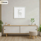 Square Size Silver Thin Matt  Picture Frame Poster Frames